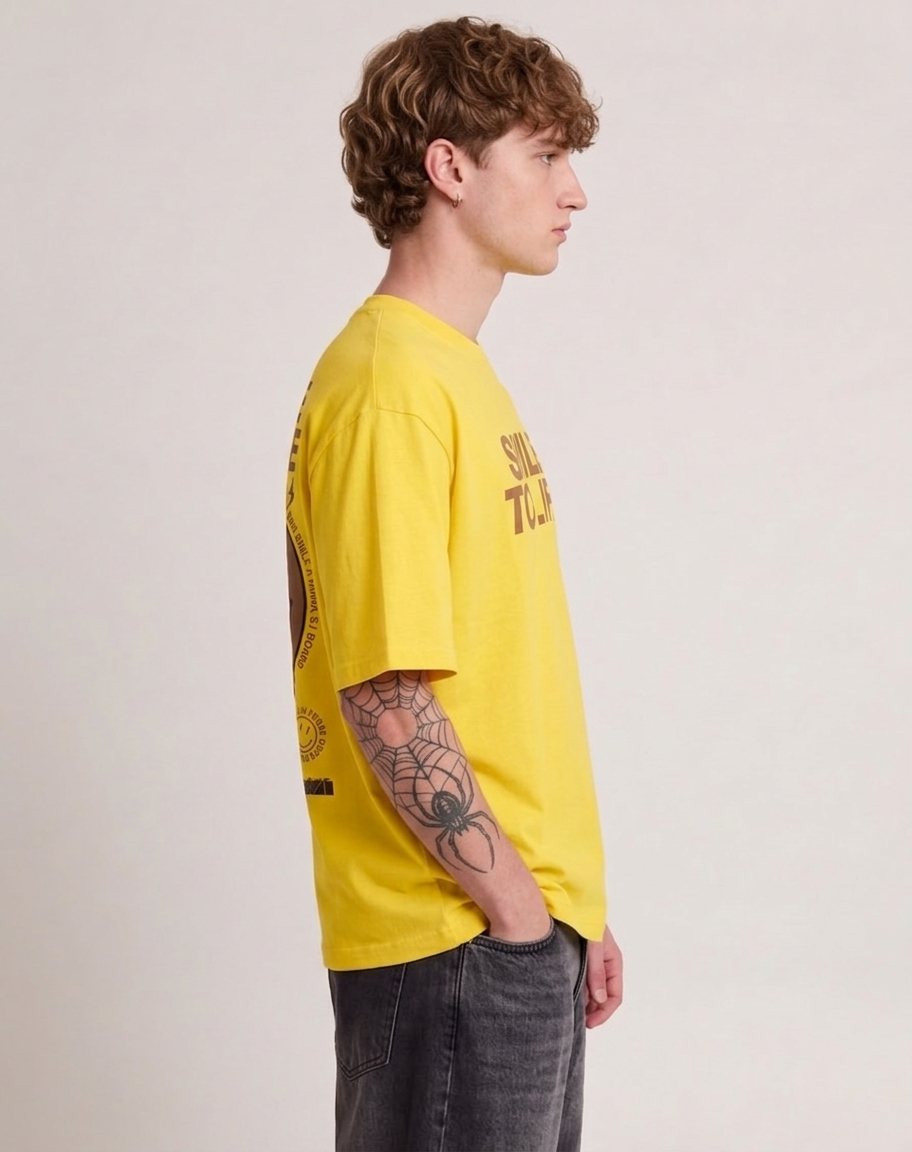 HIMAM'S "Smile To Life" Heavyweight Oversized Tee
