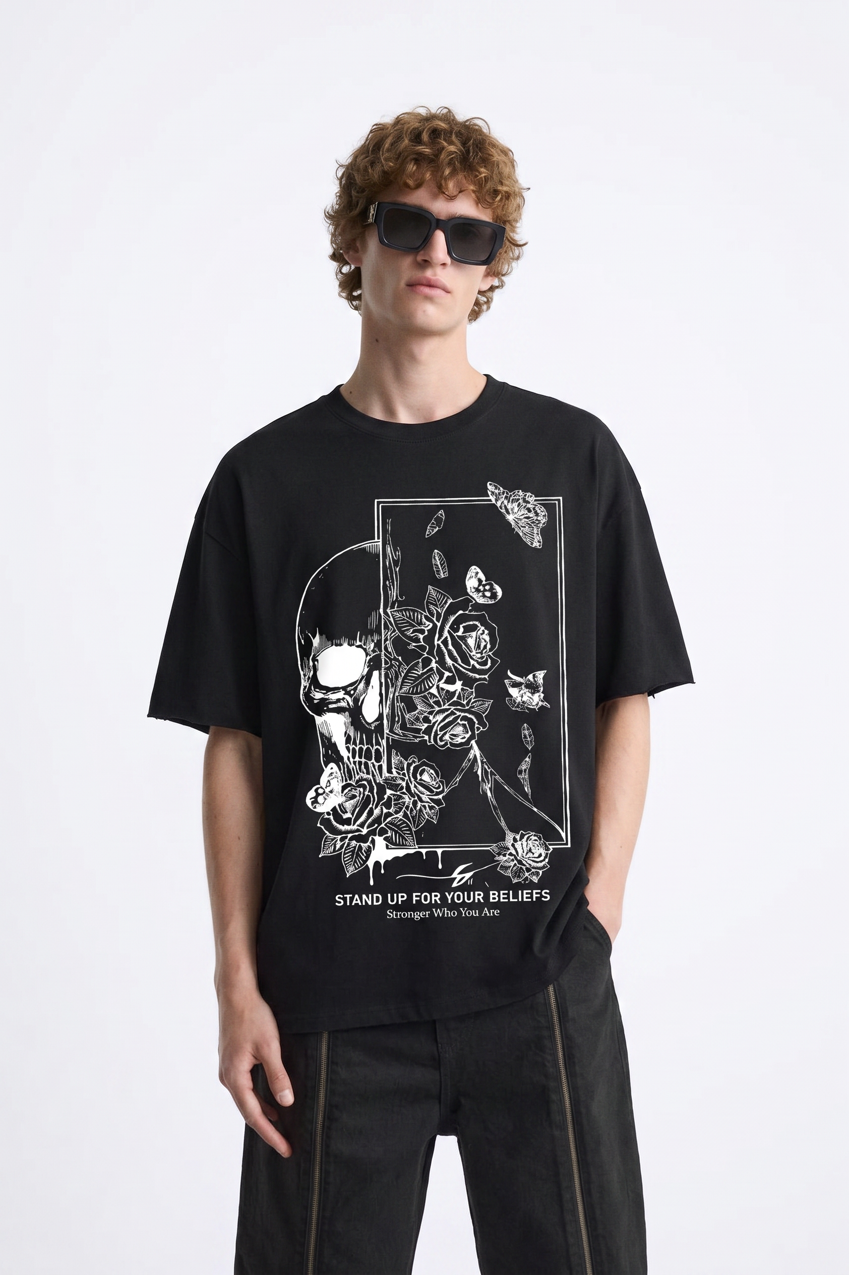 HIMAM’S "Beliefs" Heavyweight Skull Tee