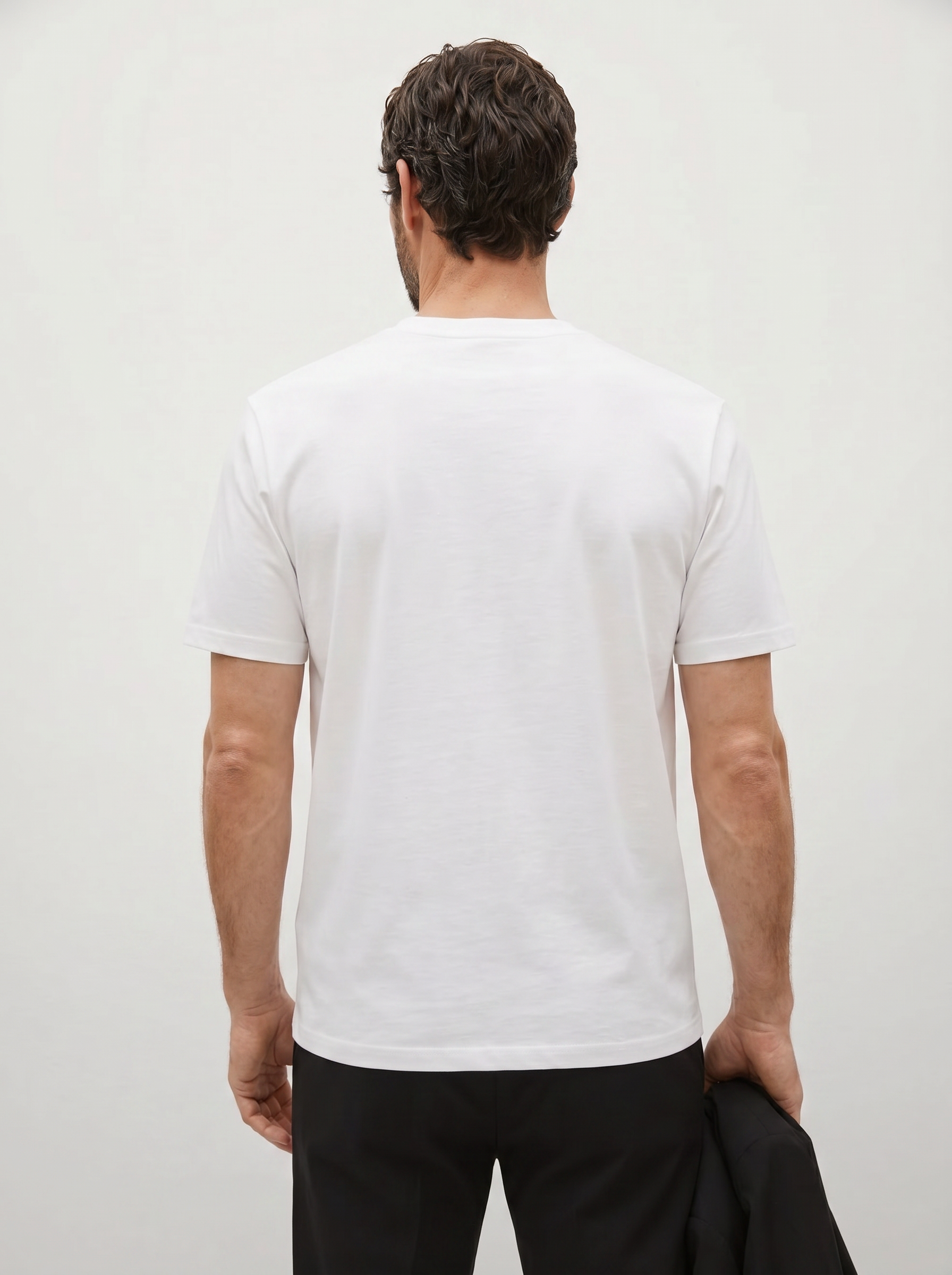 HIMAM’S "Noir-on-White" Heavyweight Tee