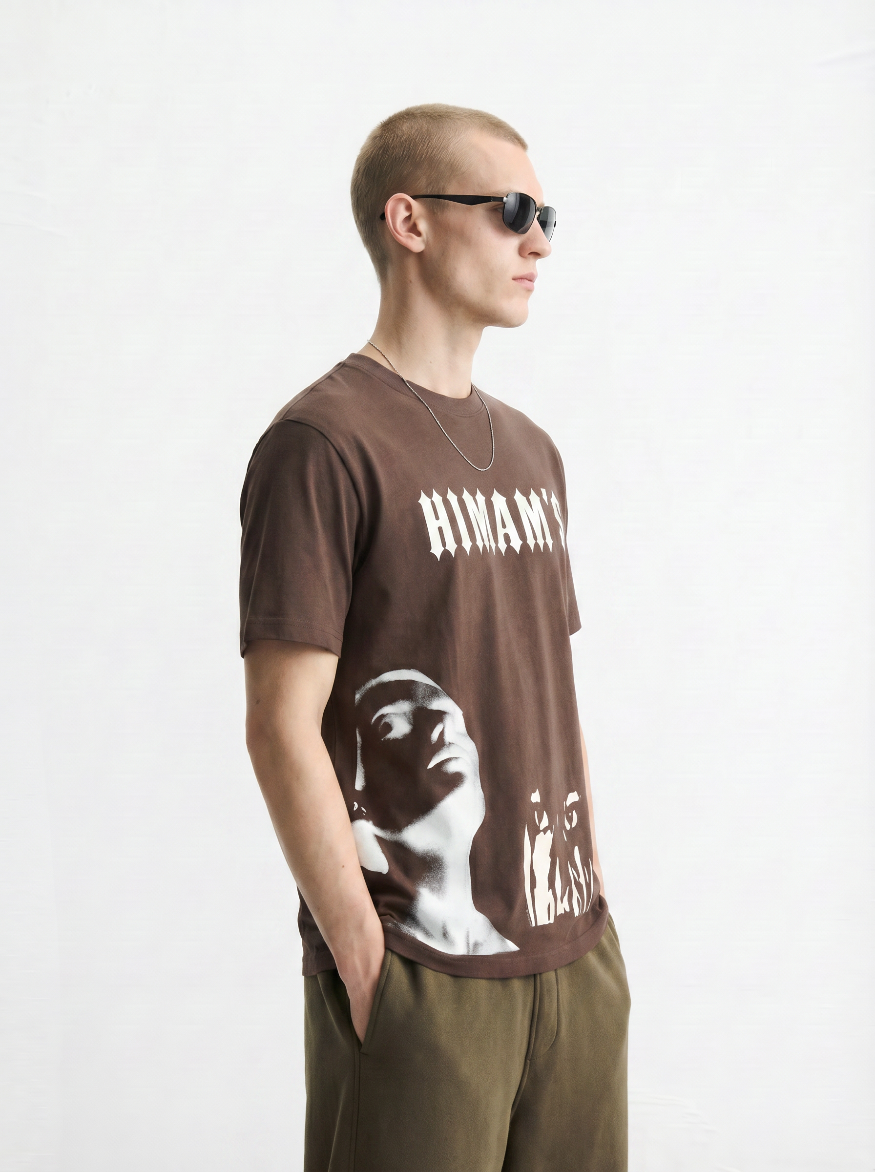 HIMAM’S Earth-Tone Noir Graphic Heavyweight Tees
