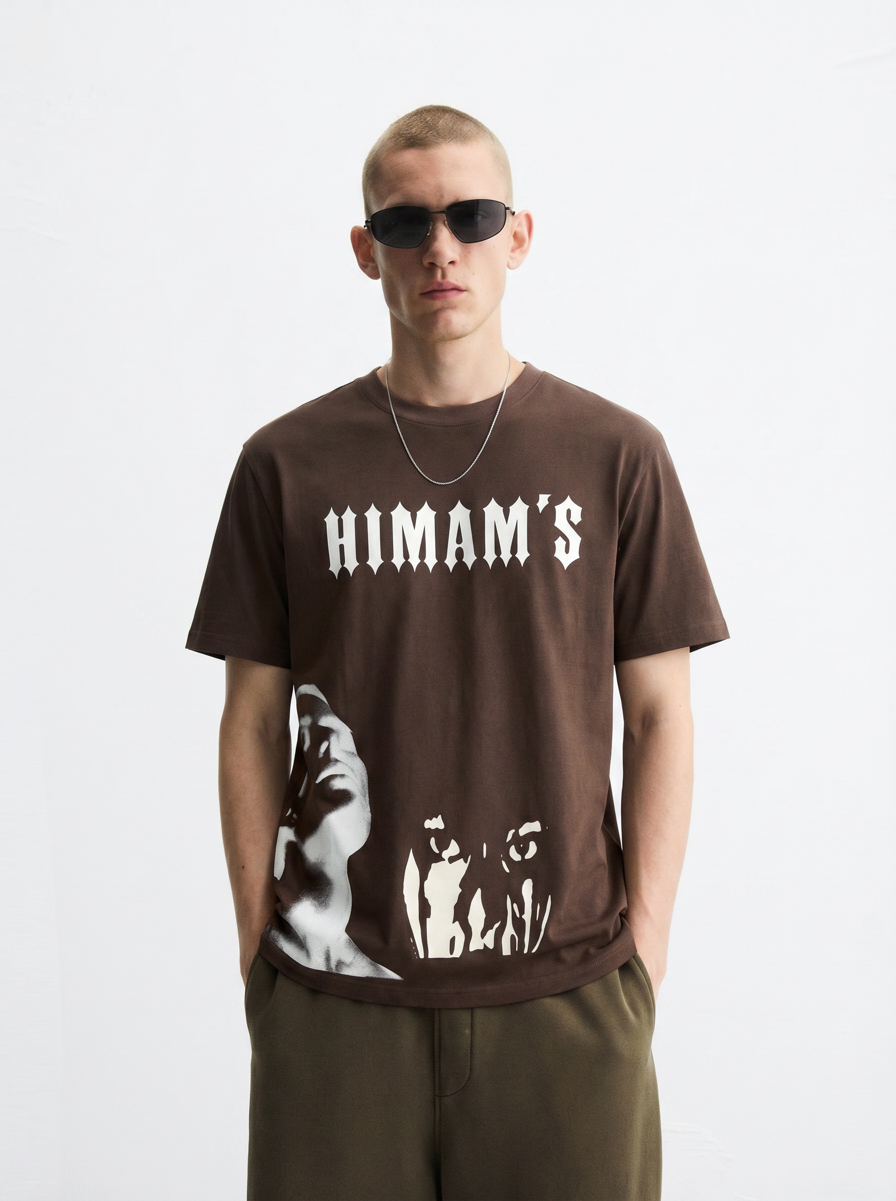 HIMAM’S Earth-Tone Noir Graphic Heavyweight Tees